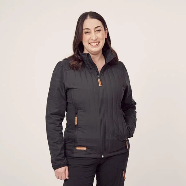 Kramp - KW506301911054 - Hybridjacke-Fleece Damen Dunkelgrau L