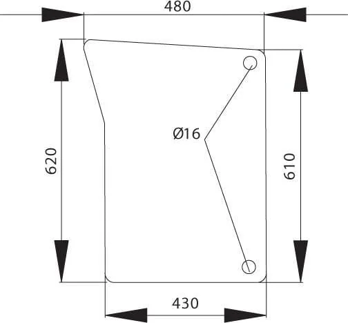 Kramp - L151752N - Windschutzscheibe Unten