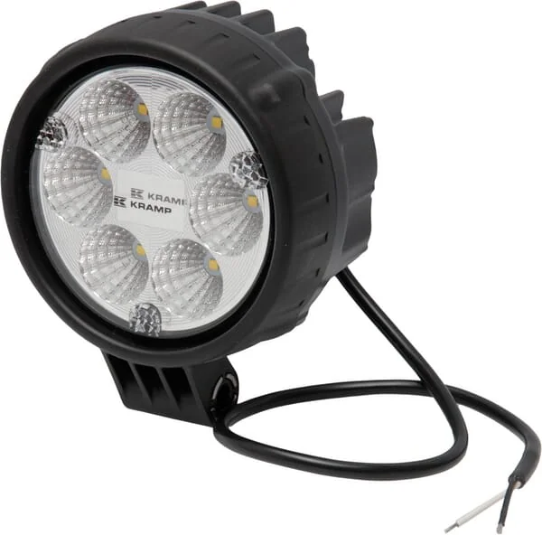 Kramp - LA10009 - LED-Arbeitsscheinwerfer, 24W, 1500lm, rund, 10/30V, Ø 117mm, Flood, 6 LEDs, Kramp