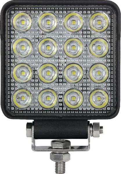 Kramp - LA10024 - Arbeitsleuchte LED 25W 3040lm Quadratisch 10/30V 108x48x108mm Spot 16 LEDs