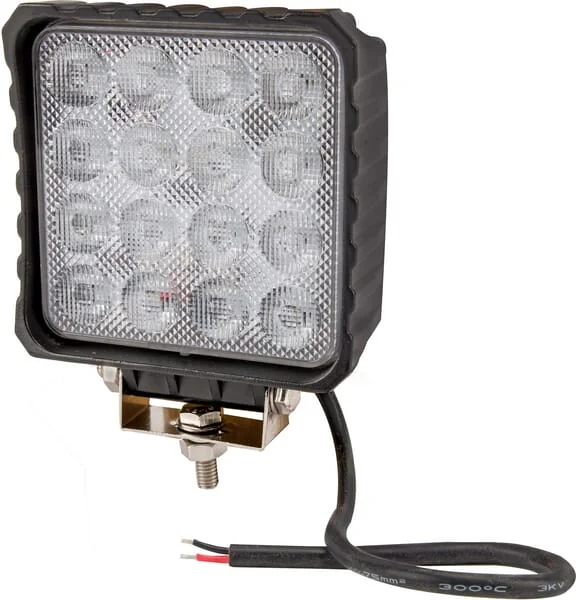 Kramp - LA10047 - Arbeitsleuchte LED 48W 3840lm Quadratisch 10/30V 159x54.5x112mm Flood 16 LEDs