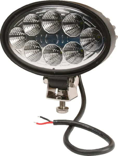 Kramp - LA10058 - LED-Arbeitsleuchte, 24W, 2240lm, oval, 10/30V, 141,5x64,5x90mm, Flood, 8 LED, Kramp
