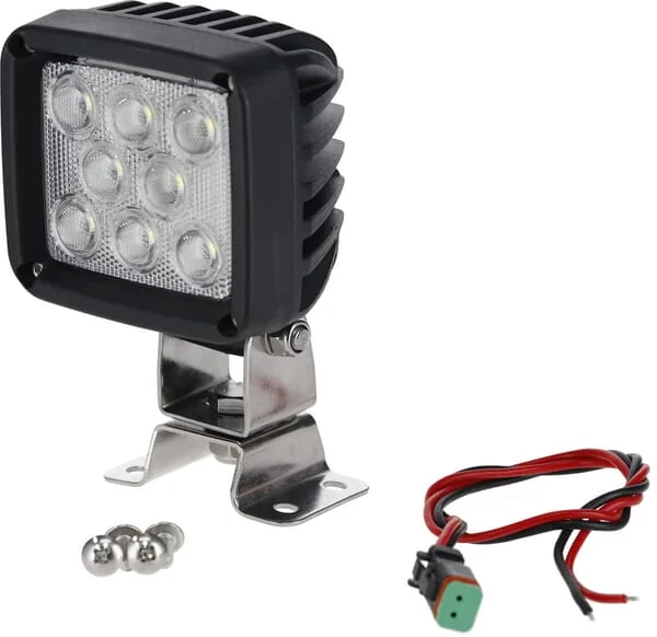 Kramp - LA10088 - Arbeitsleuchte LED 24W Quadratisch Deutsch-Stecker Flood