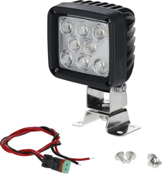 Kramp - LA10088 - Arbeitsleuchte LED 24W Quadratisch Deutsch-Stecker Flood