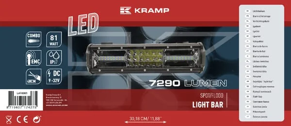 Kramp - LA10301 - Lichtleiste 81W 54 LEDs