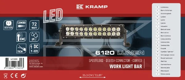 Kramp - LA10308 - Lichtleiste 72W 24 LEDs
