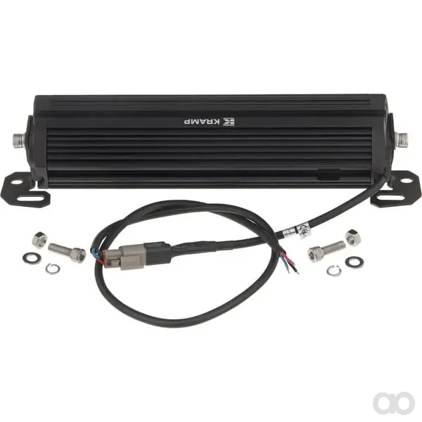 Kramp - LA10320 - LED-Leuchte, 72W, 3900lm, Rechteckig, 12/48V, Weiß, 306x90x57mm, Deutsch 3-Polig, Tagfahr-/Abblendlicht Kramp – Vorne