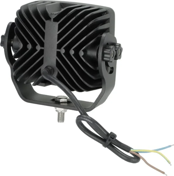 Kramp - LA104041 - Arbeitsscheinwerfer LED, 70W, 6000lm, Quadratisch, 10/45V, Weiß, 120x110x72mm, Beheizt Per Temperatursensor, Weitwinkel-Streulicht, 4 LEDs Kramp