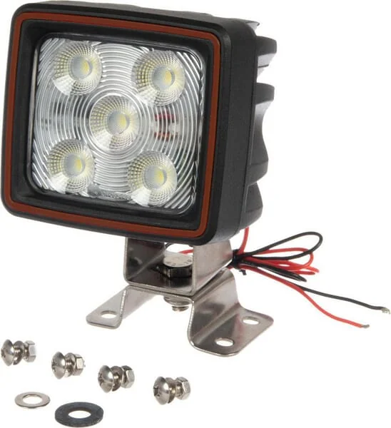 Kramp - LA10410R - Arbeitsscheinwerfer LED 67W Quadratisch Deutsch Stecker Weitstrahl