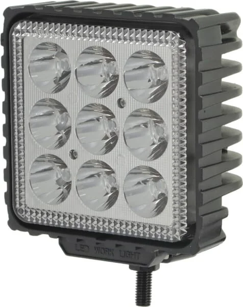 Kramp - LA10417 - Arbeitsleuchte LED 27W 500lm Quadratisch Blau 105x60x117mm Deutsch Stecker Spot Beam 9 LEDs