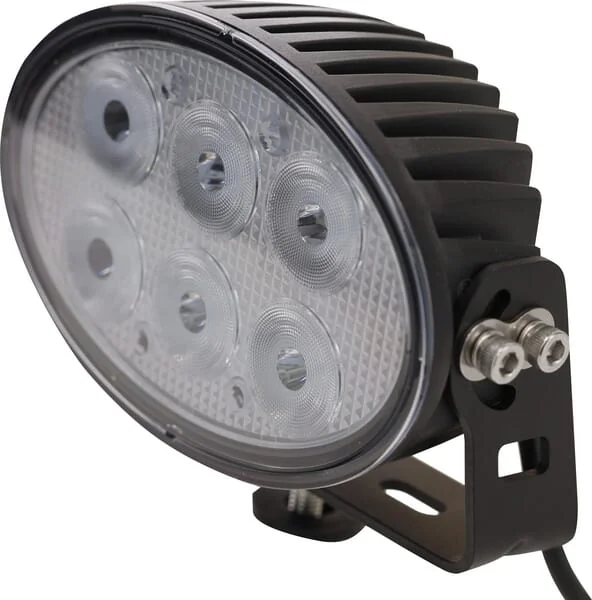 Kramp - LA10525 - Arbeitsleuchte LED, 60W, 6000lm, Oval, 12-60V, 154x105x70mm, Flutlicht
