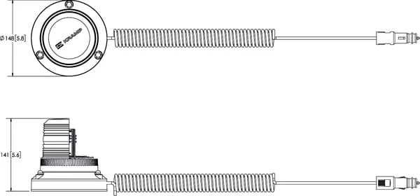 Kramp - LA20006 - Warnleuchte 27W Magnetisch