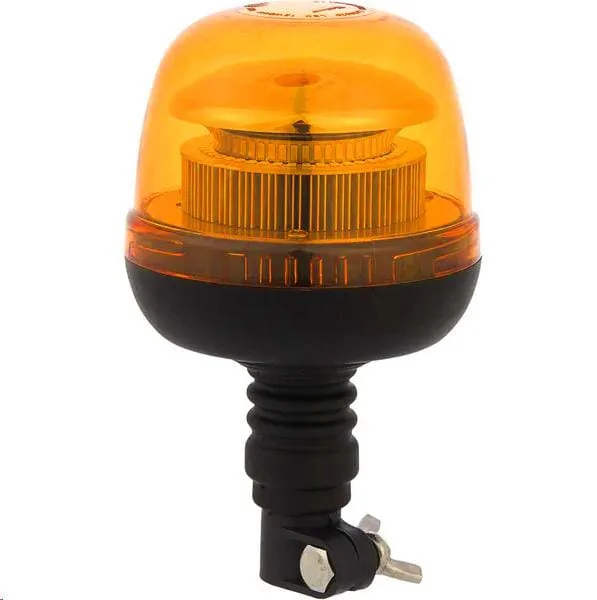 Kramp - LA20020 - LED Warnleuchte, 24W, 12-24V, gelb, Mastmontage, Ø 128 mm x 215 mm, Kramp