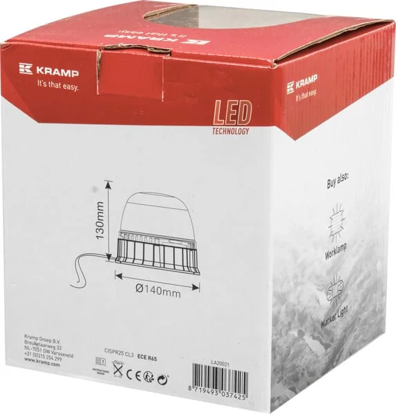 Kramp - LA20021 - LED Rundumkennleuchte, Schraubmontage