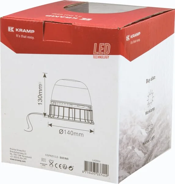 Kramp - LA20024 - Warnleuchte LED, aufschraubbar, EMC