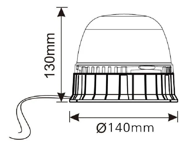 Kramp - LA20024 - Warnleuchte LED, aufschraubbar, EMC
