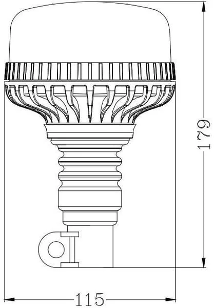 Kramp - LA20028 - Beacon LED Din Pole EMC