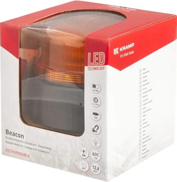 Kramp - LA20029 - Warnleuchte LED wiederaufladbar