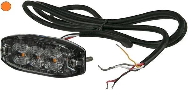 Kramp - LA20073 - Blinkendes Warnlicht, Amber, 3 LEDs