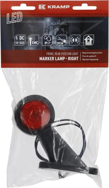 Kramp - LA30001 - Markierungsleuchte LED, 12-24V, 108x134,5x48,6mm, Kramp – Rechts