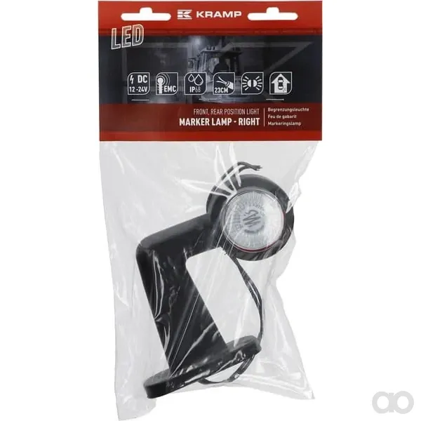 Kramp - LA30007 - Positionslicht LED, 12-24V, 125,5x148,5x48,6mm – Rechts