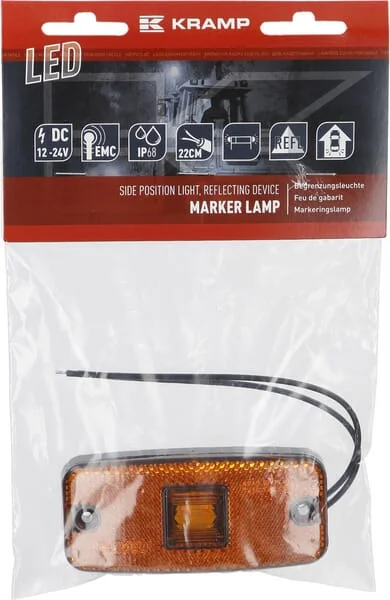 Kramp - LA30128 - Positionsleuchte LED, rechteckig, 12-24V, 111x50,5x23mm, Kramp
