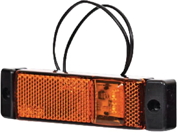 Kramp - LA30130 - Markierungsleuchte LED, Rechteckig, 12-24V, 130x32x20.5mm