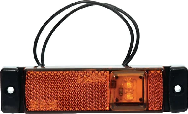 Kramp - LA30130 - Markierungsleuchte LED, Rechteckig, 12-24V, 130x32x20.5mm