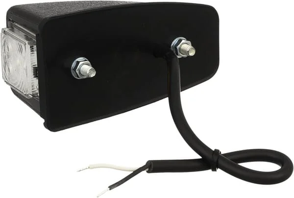 Kramp - LA30151 - Markierungsleuchte LED, 0.5/1W, Quadratisch, 12/24V, Weiss, 100x53x46mm, 3 LEDs