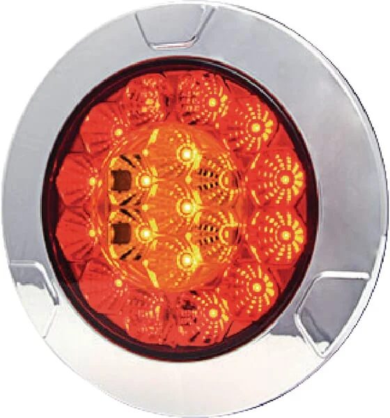 Kramp - LA40003 - Multifunktions-Ruecklicht LED, Rund, 12-24V, Diameter 152mm