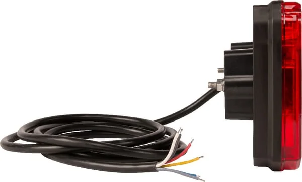 Kramp - LA40007 - Multifunktions-Ruecklicht Stangen LED, Rechteckig, 12-24V, 242x134x36.5mm – Hinten Links