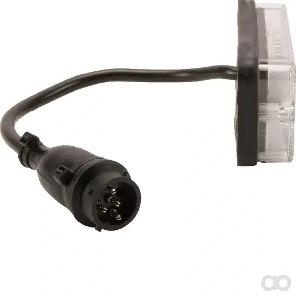 Kramp - LA40010 - Multifunktions-Rueckleuchte LED, Rechteckig, 12-24V, 107.4x46.7x23mm, 5-Polig