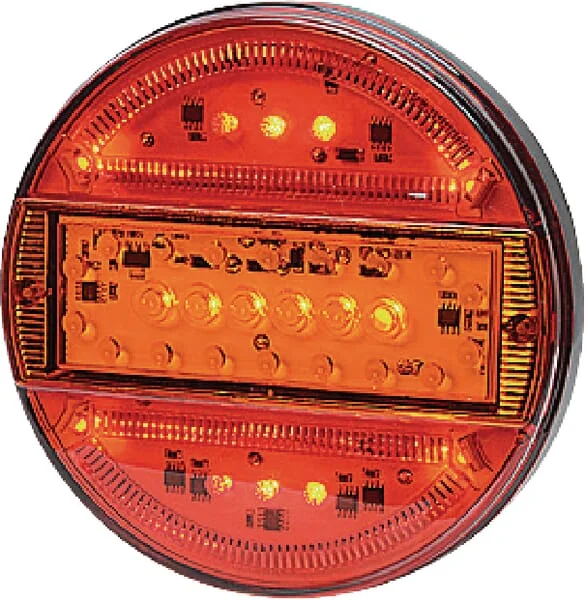 Kramp - LA40011 - Multifunktions-Ruecklicht LED, Rund, 12-24V, Diameter 140mm