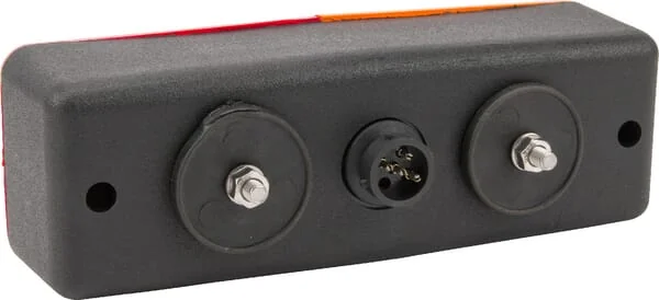 Kramp - LA40016 - Multifunktionale hintere LED-Leuchte, rechteckig, 12-24V, 200x70x60mm, 5-polig, Kramp