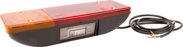 Kramp - LA40019 - Multifunktionale hintere linke LED-Leuchte, rechteckig, 12-24V, 287.5x100.5x65mm, Kramp