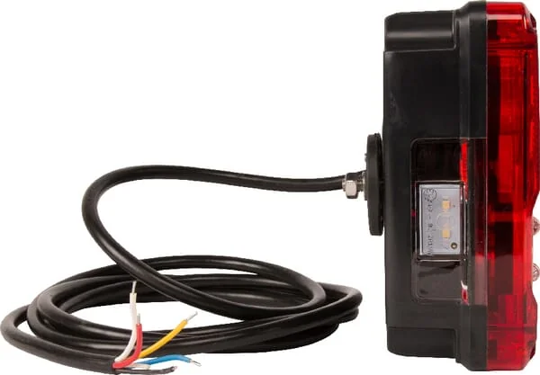 Kramp - LA40023 - Multifunktionale hintere rechte LED-Leuchte, rechteckig, 12-24V, 232x142x59mm, Kramp