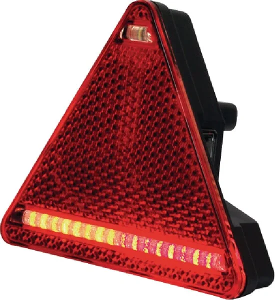 Kramp - LA40027 - Multifunktionale hintere linke LED-Leuchte, dreieckig, 12-24V, 163x144x38.8mm, Kramp