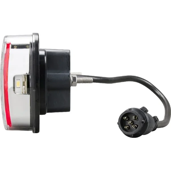 Kramp - LA40036 - Mehrzweck-Rueckleuchte LED, Rechteckig, 12-24V, 200.5x85x40mm, 5-Polig – Hinten Links