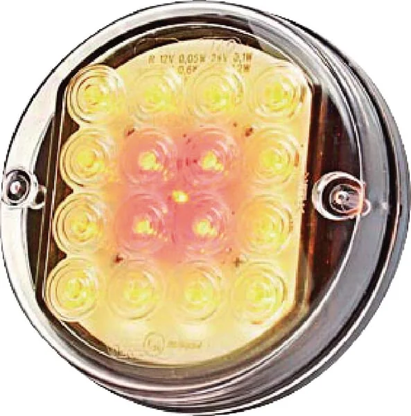Kramp - LA40048 - Multifunktions-Ruecklicht LED Rund 12-24V Diameter 115mm 5-Bolzen