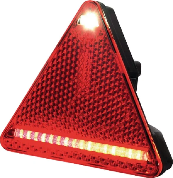 Kramp - LA40049 - Multifunktionale rechte Rückleuchte LED, dreieckig, 12-24V, 163x144x38,8mm, Kramp