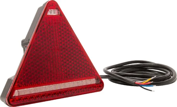Kramp - LA40049 - Multifunktionale rechte Rückleuchte LED, dreieckig, 12-24V, 163x144x38,8mm, Kramp
