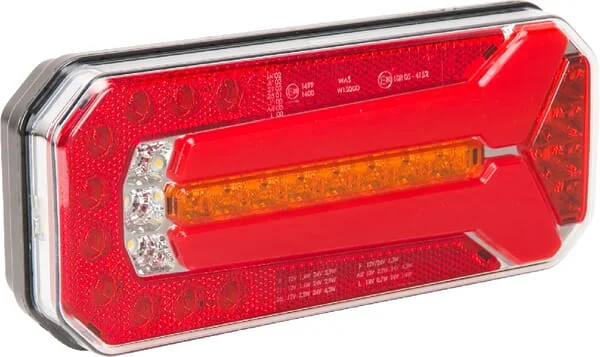Kramp - LA40052 - Multifunktions-Ruecklicht LED Rechteckig 12-24V 236x104x61.5mm 5-Polig