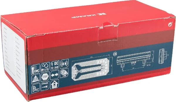 Kramp - LA40052 - Multifunktions-Ruecklicht LED Rechteckig 12-24V 236x104x61.5mm 5-Polig