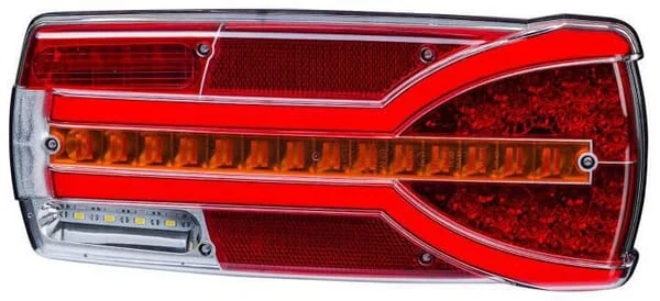 Kramp - LA40063 - Rueckleuchte Rechts LED Rechteckig 12/24V Weiss/Orange/Rot 304x132x48mm