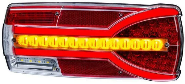 Kramp - LA40063 - Rueckleuchte Rechts LED Rechteckig 12/24V Weiss/Orange/Rot 304x132x48mm