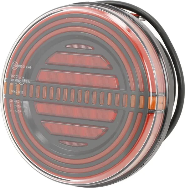 Kramp - LA40073 - Multifunktions-Ruecklicht LED Rund 12V Diameter 142mm
