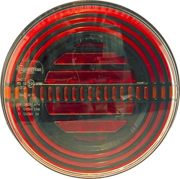 Kramp - LA40073 - Multifunktions-Ruecklicht LED Rund 12V Diameter 142mm