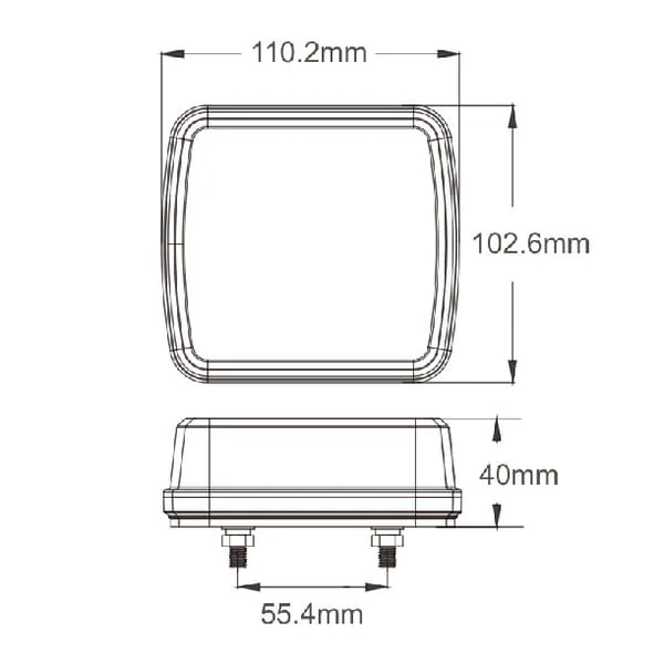 Kramp - LA40080L - Ruecklicht Stangen