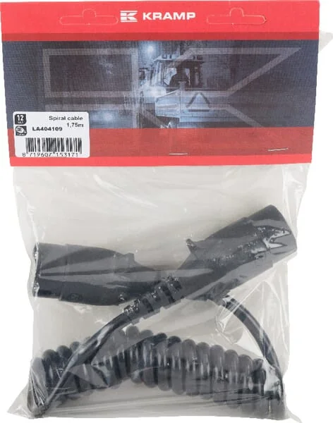 Kramp - LA404109 - Spiralkabel 12V/7-Polig 1.75 m
