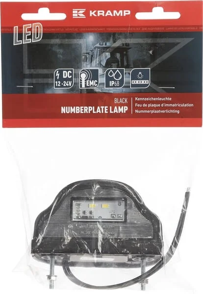 Kramp - LA410022M - Nummernschildbeleuchtung LED 2m Kabel – Hinten